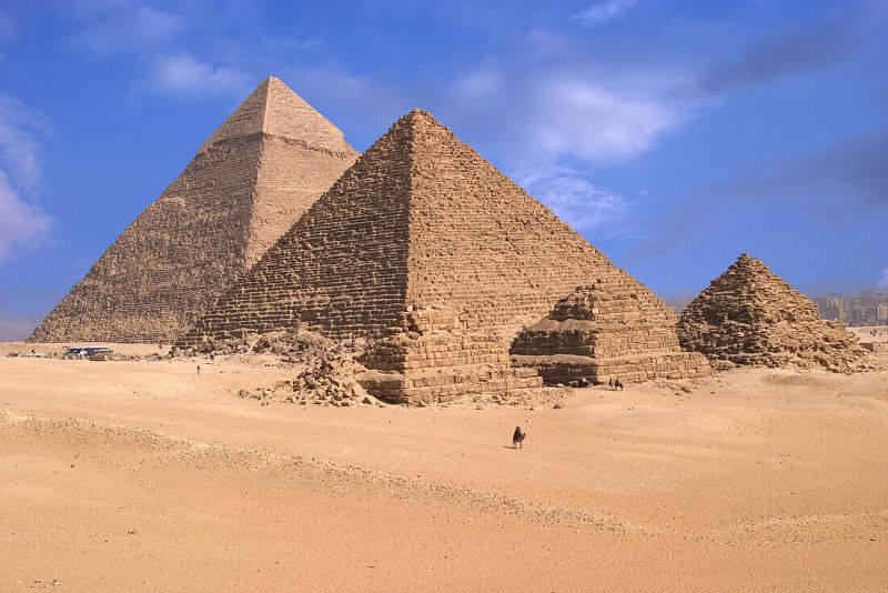 Witness the iconic Pyramids of Giza, one of the Seven Wonders of the Ancient World, on an 8-day Egypt Tour with Nile Cruise.